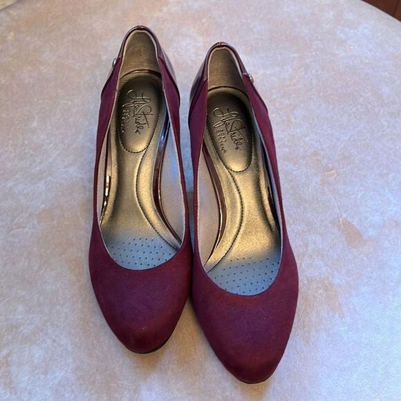 Life Stride Flex SZ 8.5 SOFT SYSTEM Plum Cranberry Pumps EUC - Picture 3 of 10